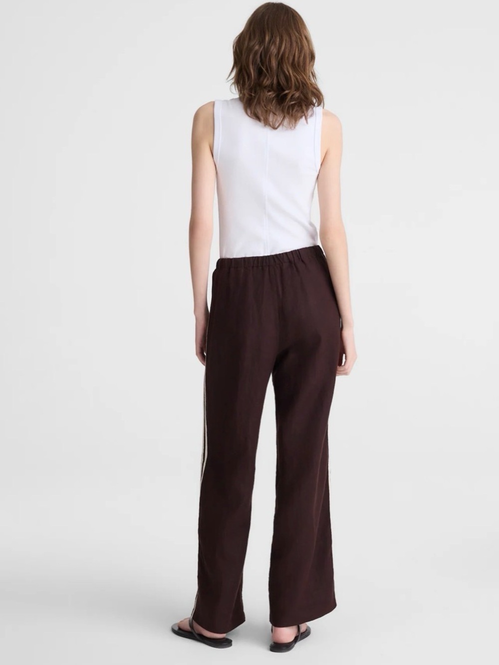 NWT Pull-On Pants in 100% Linen - Picture 4 of 11